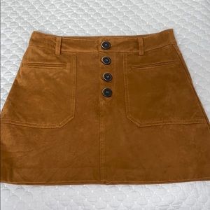 Light brown  suede skirt